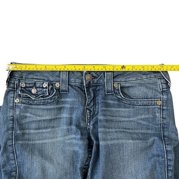 True Religion Billy Straight Leg Low Rise Y2K World Tour Denim Jeans Women Sz 29 - Picture 9 of 11